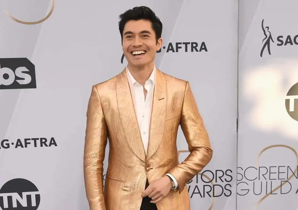 Gold Blazer looked spectacular on Henry Golding