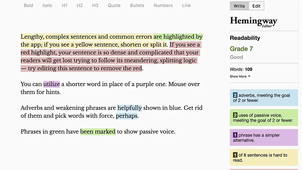Hemingway Editor